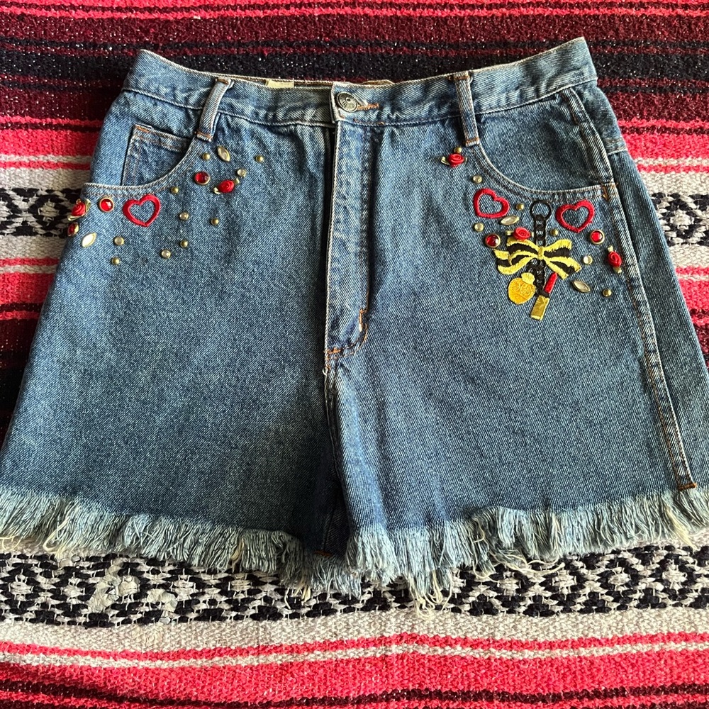 High Waisted Jean Short